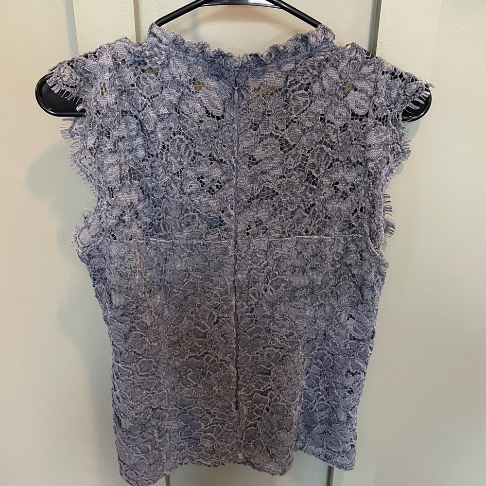 Lace Sleeveless Top shirt blouse White House black market WHBM women’s small S - Picture 2 of 3